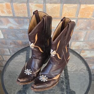 THE MANUEL COLLECTION Western Cowboy Boots Size 7.5 B